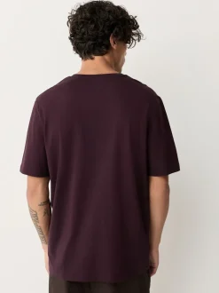 Purple Regular Fit Essential V-Neck T-Shirt