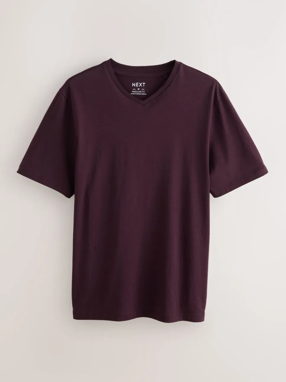 Purple Regular Fit Essential V-Neck T-Shirt