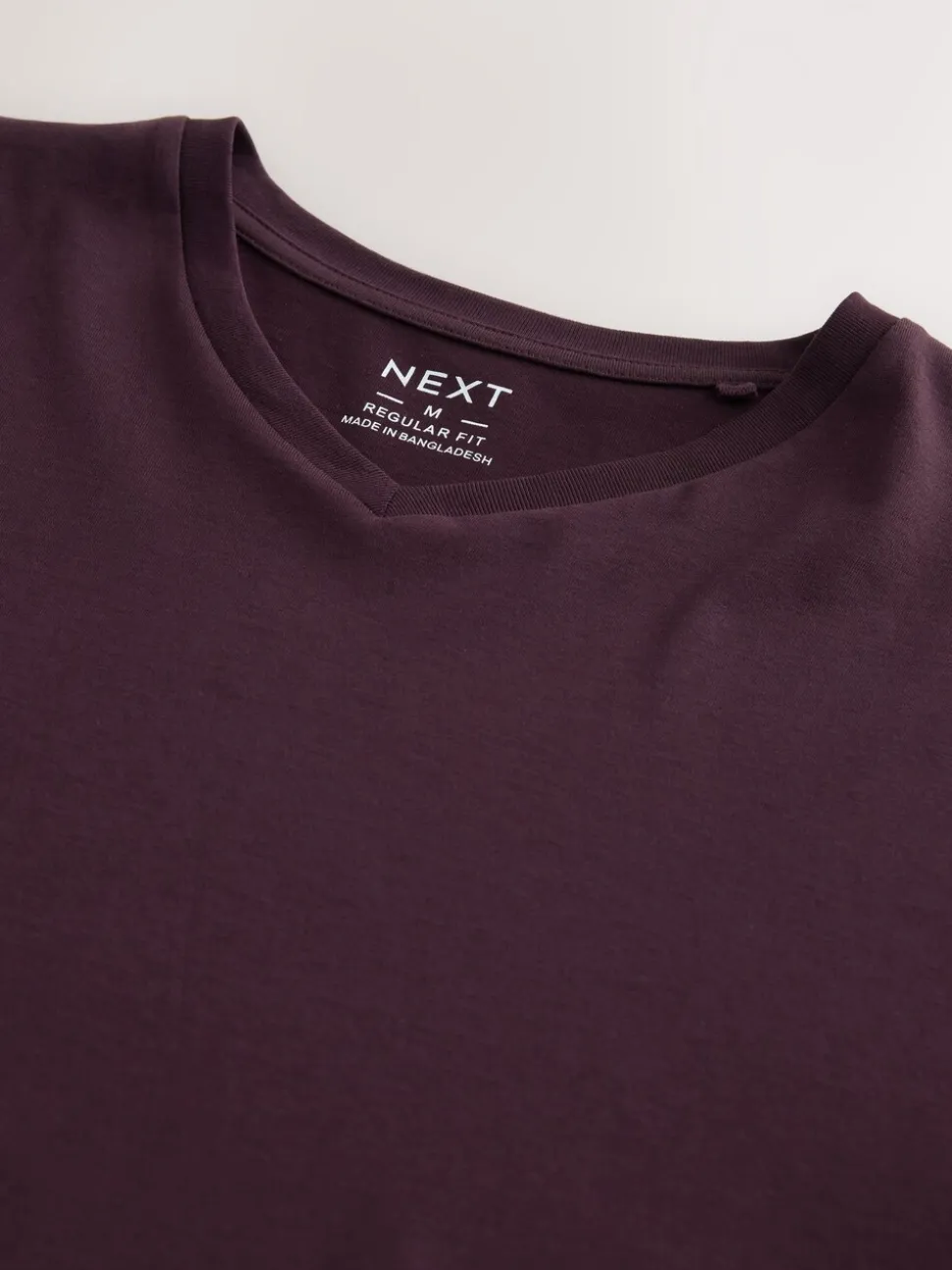 Purple Regular Fit Essential V-Neck T-Shirt
