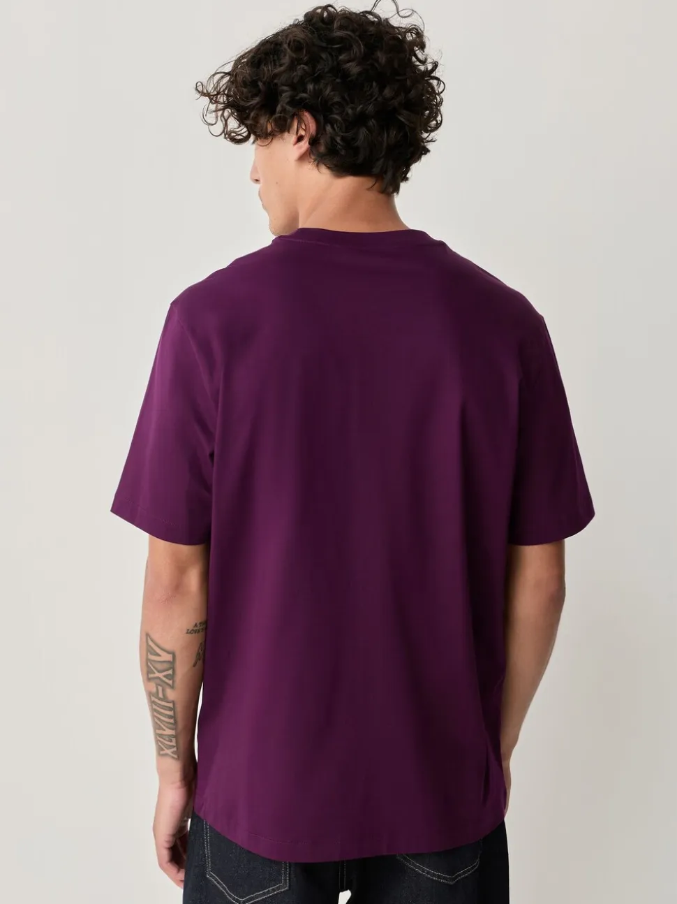 Purple Regular Fit Signature SUPIMA® Cotton Crew Neck T-Shirt