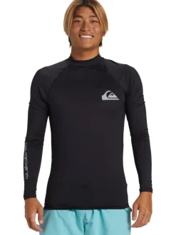 Quiksilver Black Long Sleeve Rash Vest