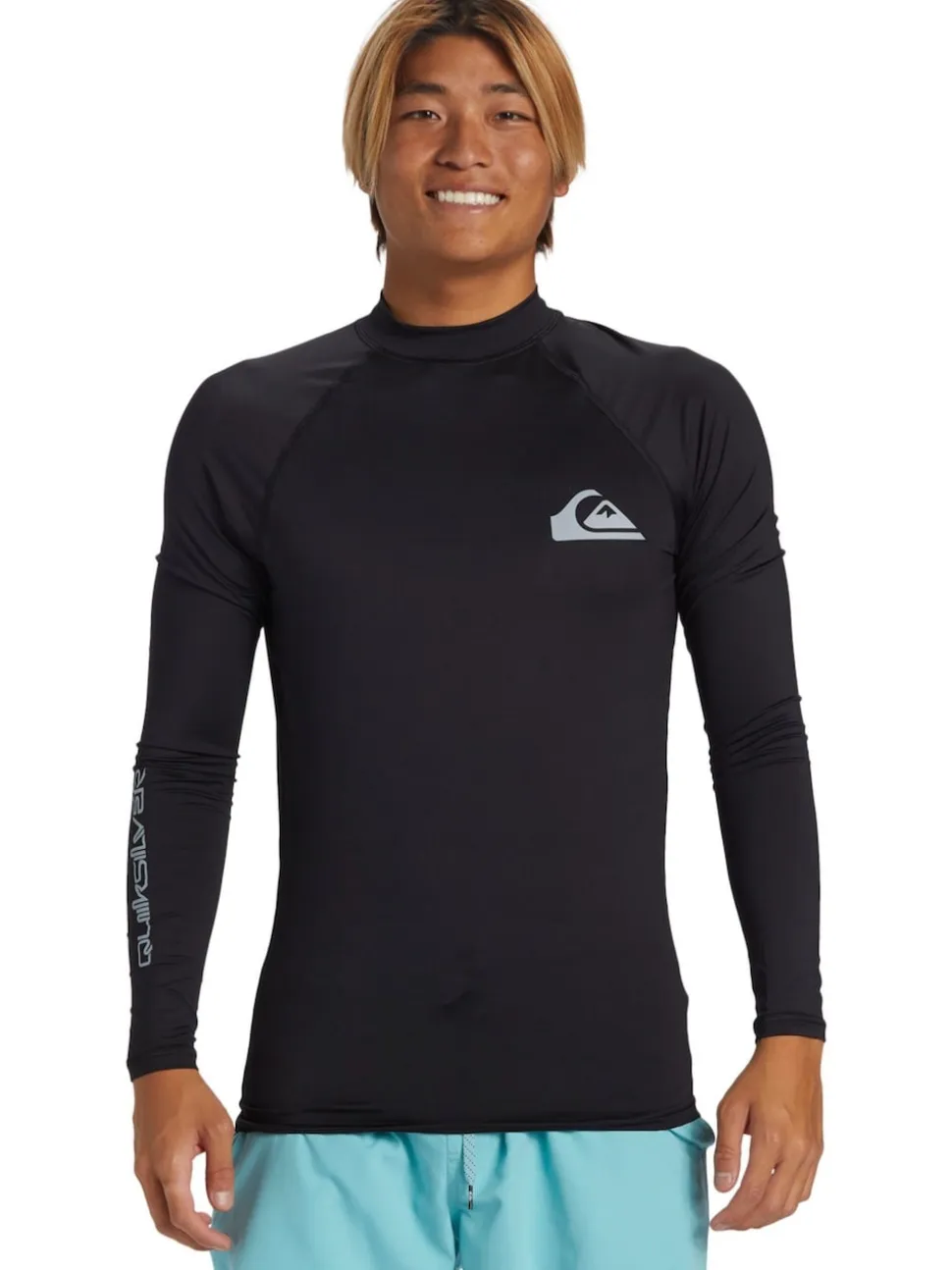 Quiksilver Black Long Sleeve Rash Vest