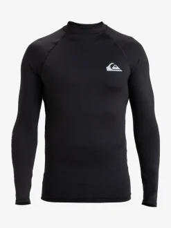 Quiksilver Black Long Sleeve Rash Vest