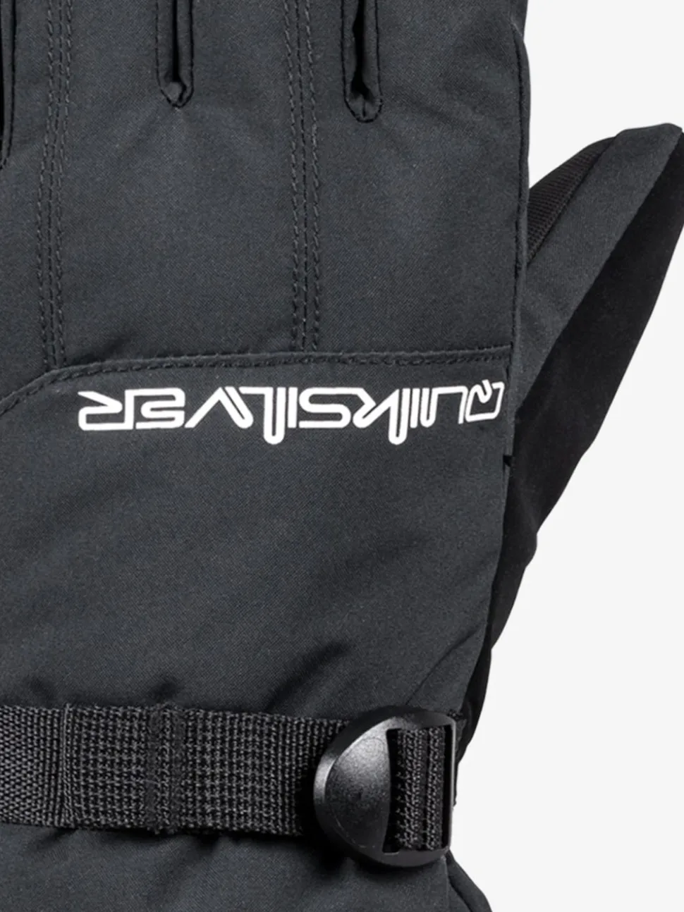 Quiksilver Black Mission Logo Ski Gloves