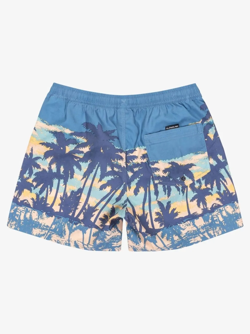 Quiksilver Blue Tropical Print Everyday Straight Volley 15 Swim Shorts