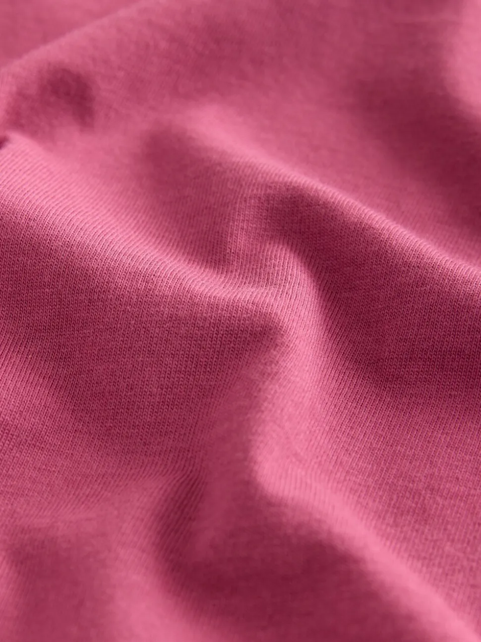 Raspberry Pink Regular Fit Essential Crew Neck Cotton T-Shirt