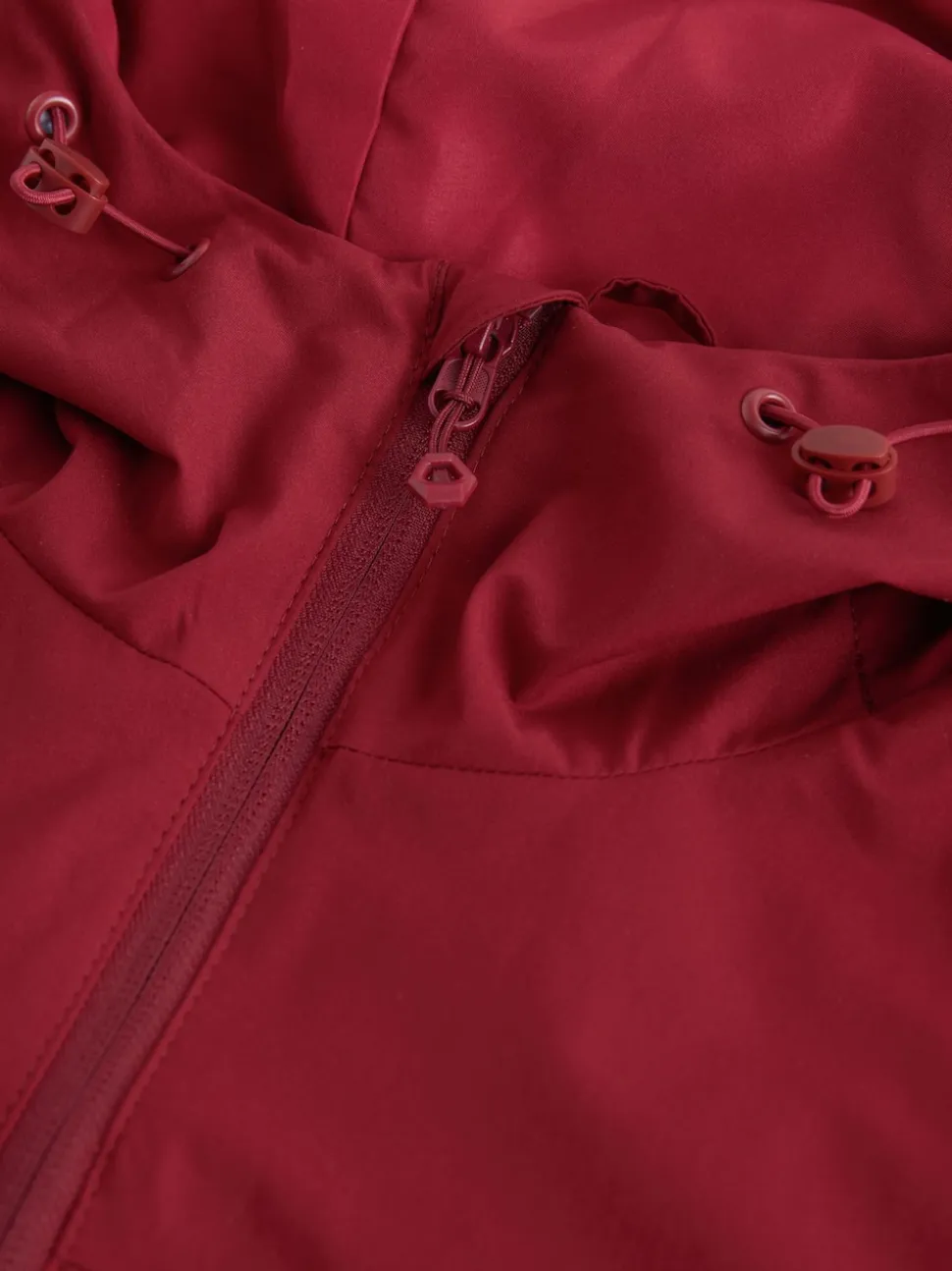 Red Shower Resistant Anorak Jacket