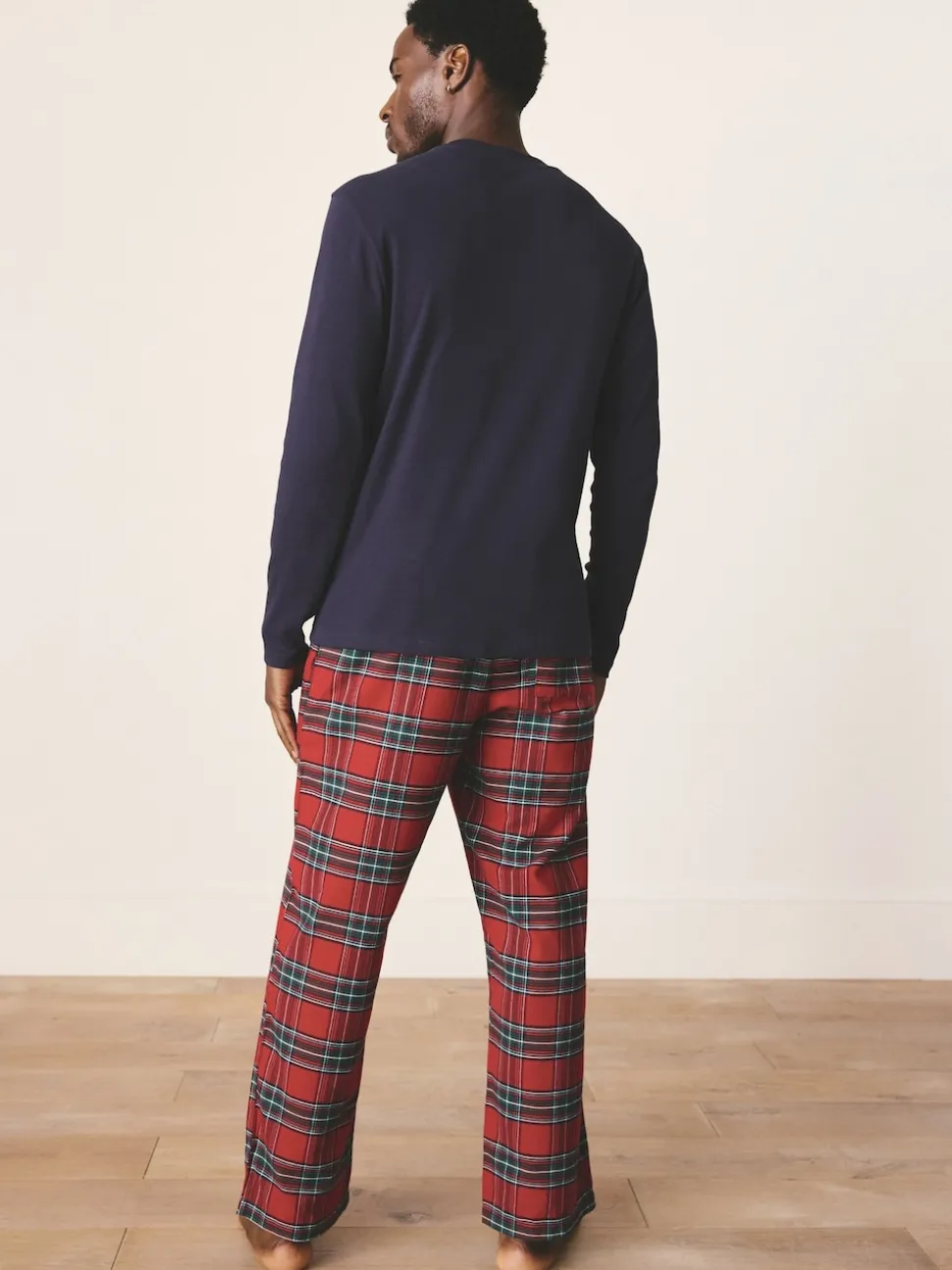 Red Tartan Matching Family Christmas Long Sleeve Pyjamas