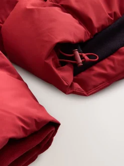 Red ThermoGen Shower Resistant Puffer Jacket
