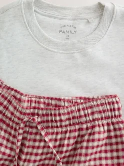 Red Truck Matching Family Christmas Sweatshirt and Flannel Pyjamas
