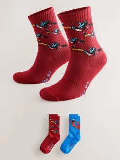 Red/Blue Guinness Licence Sports Socks 2 Pack