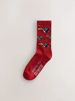 Red/Blue Guinness Licence Sports Socks 2 Pack