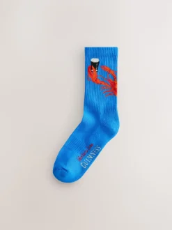 Red/Blue Guinness Licence Sports Socks 2 Pack