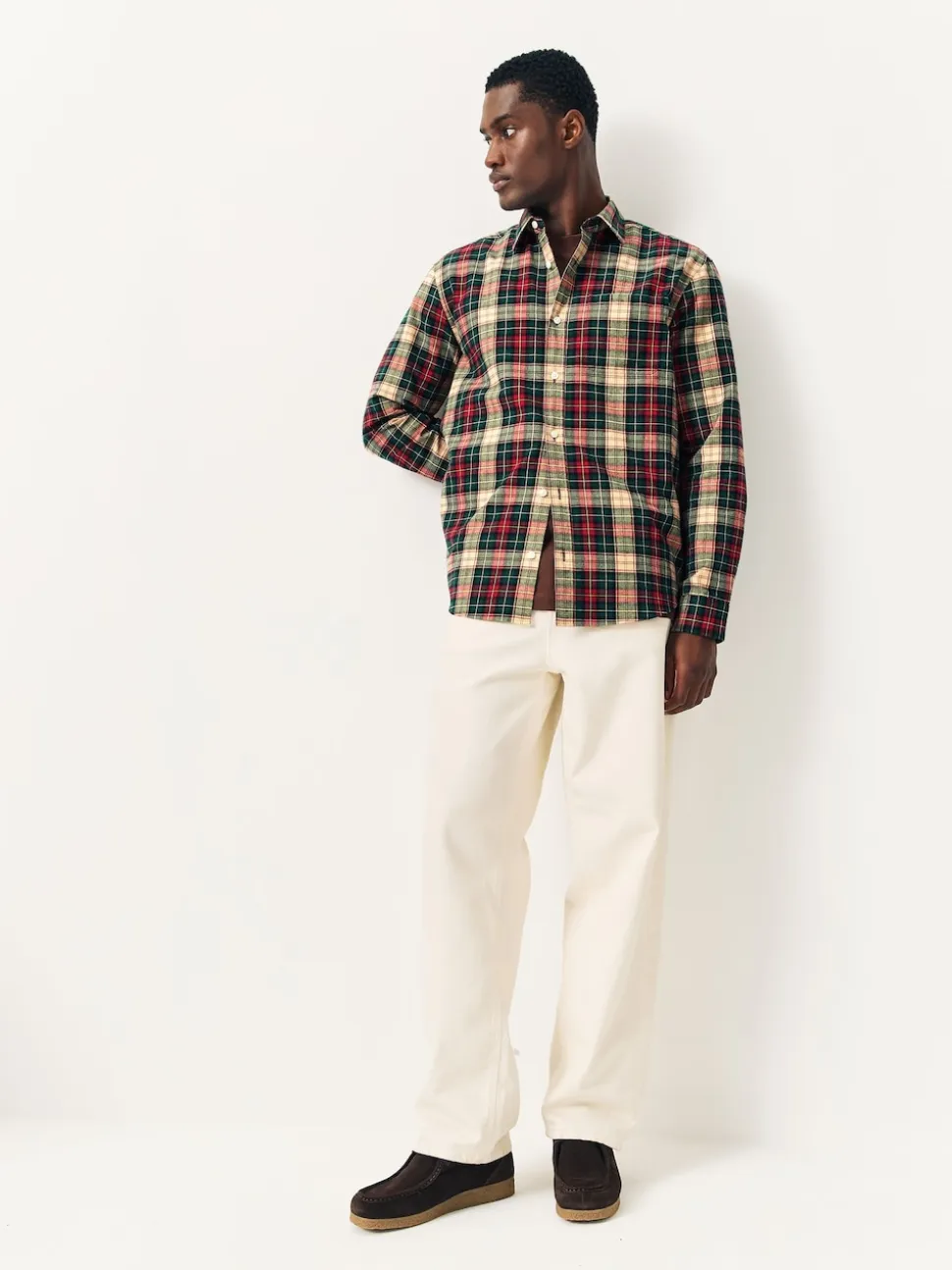 Red/Green Check Soft Touch Long Sleeve Shirt