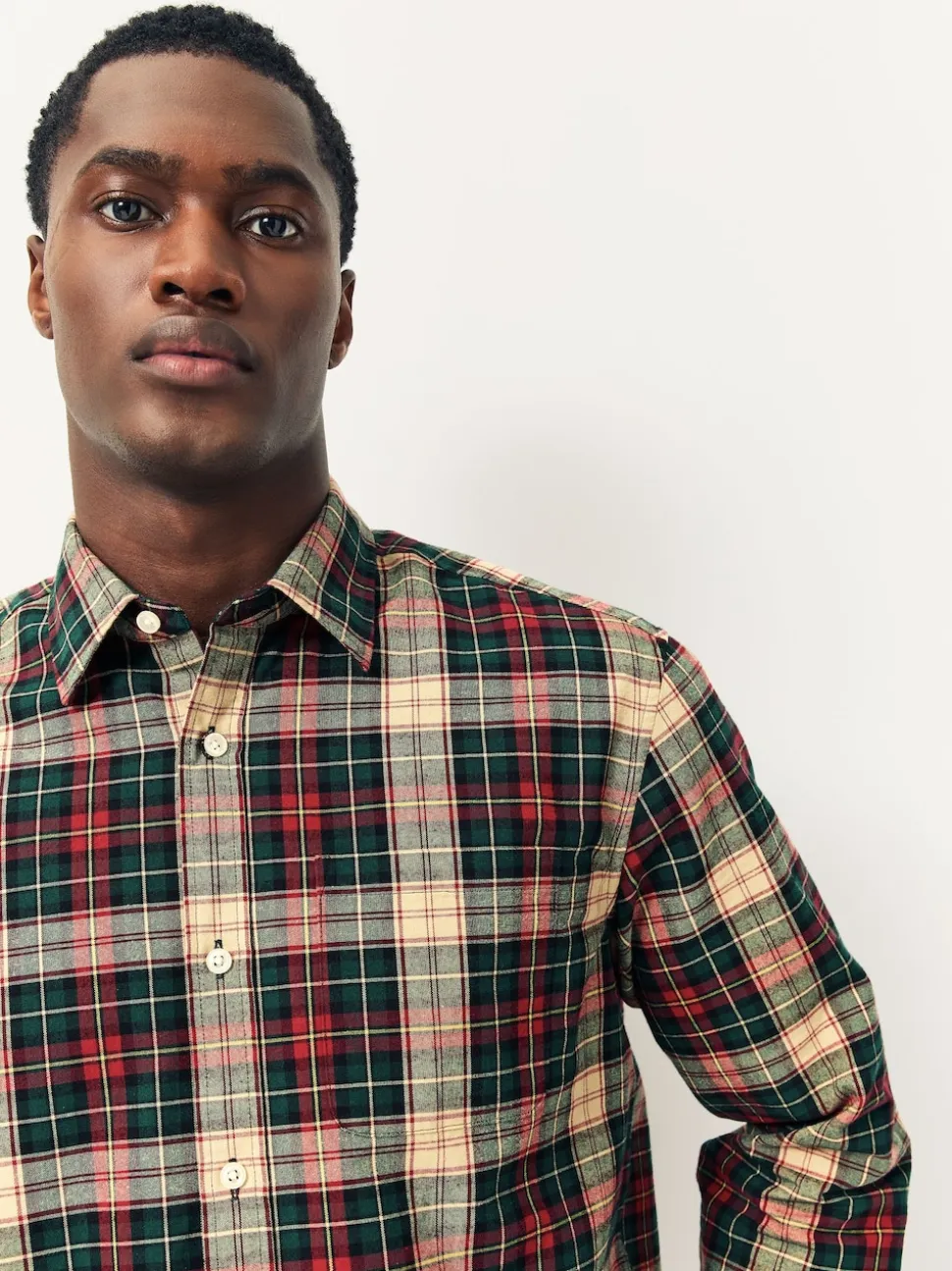 Red/Green Check Soft Touch Long Sleeve Shirt