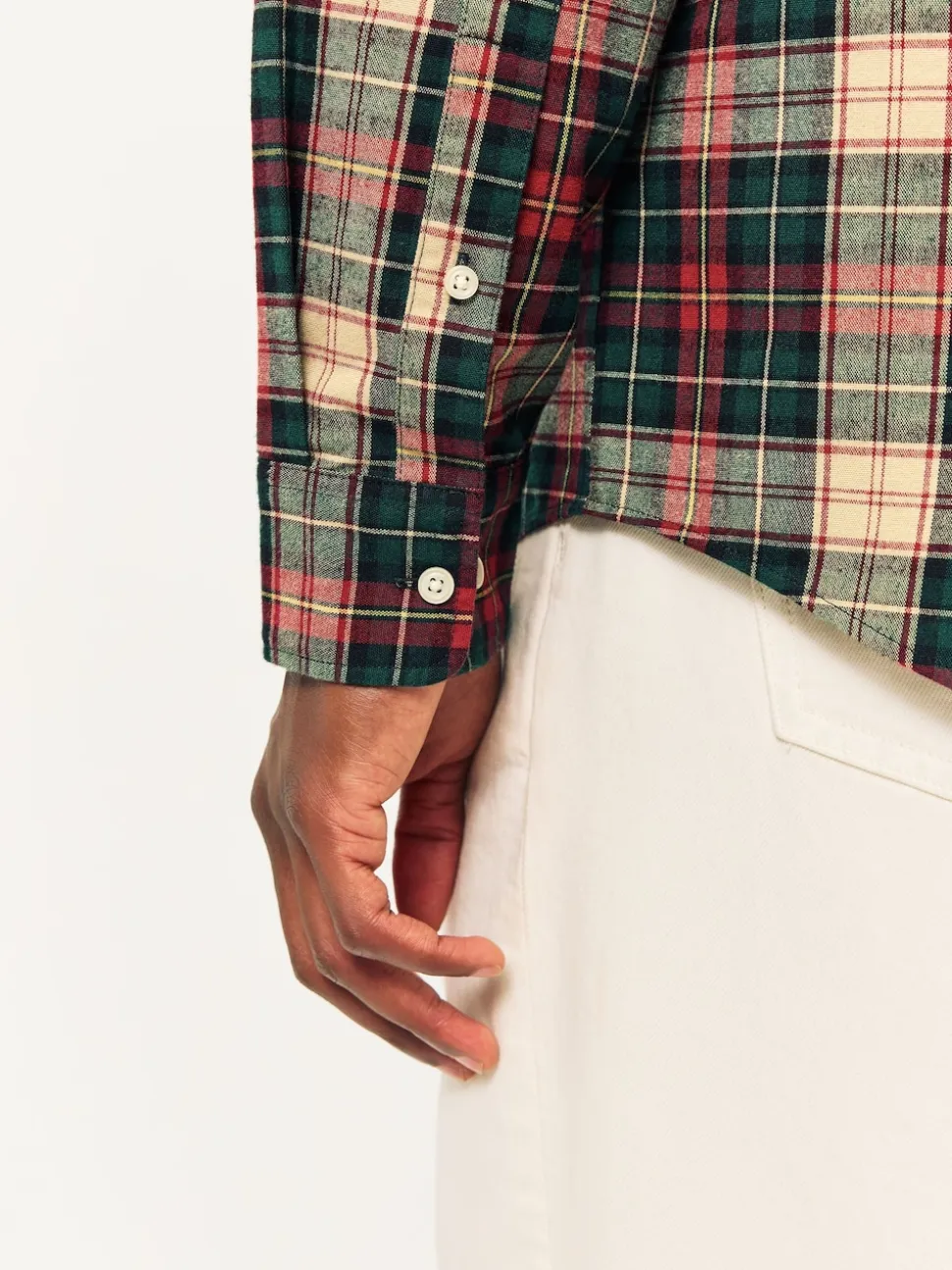 Red/Green Check Soft Touch Long Sleeve Shirt