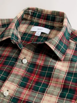 Red/Green Check Soft Touch Long Sleeve Shirt