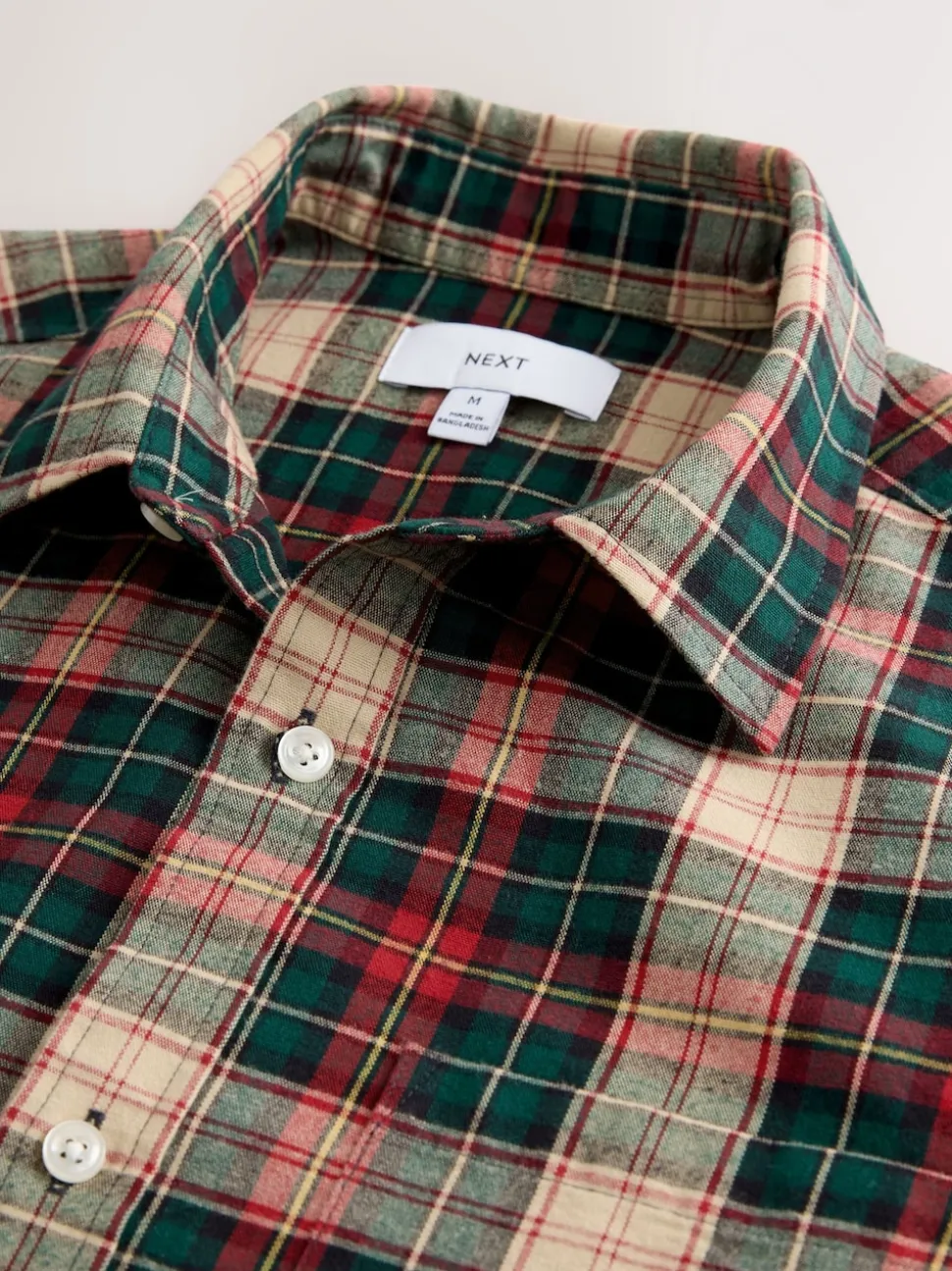Red/Green Check Soft Touch Long Sleeve Shirt