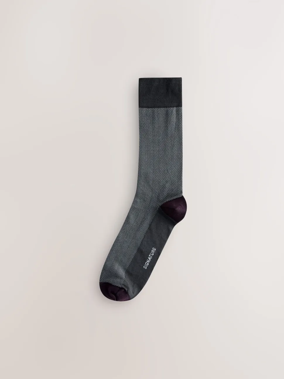 Red/Green/Blue Herringbone Pattern Modal Signature Socks 4 Pack