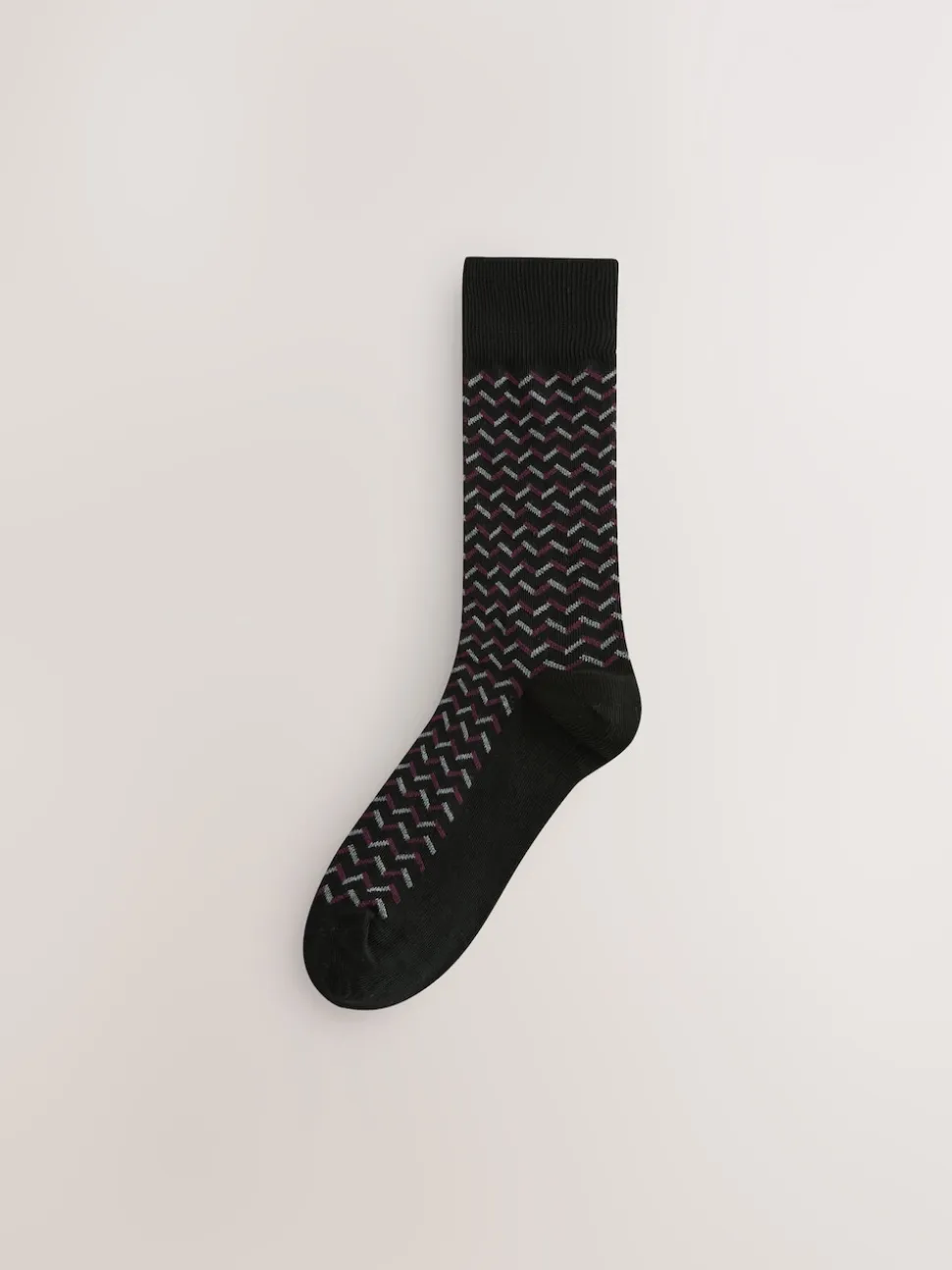 Red/Grey 7 Pack Cotton Rich Socks
