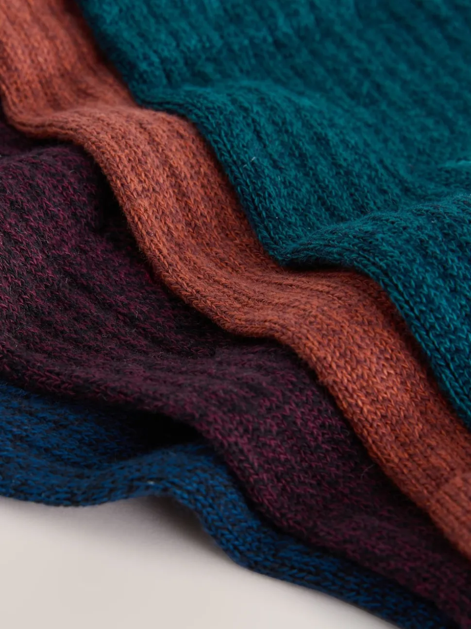 Red/Orange Twisted Heavyweight Socks 4 Pack