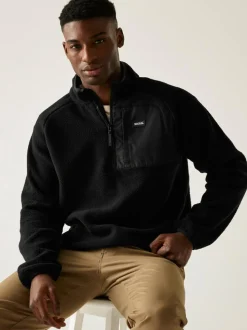 Regatta Black Frankie Borg Half Zip Fleece