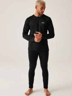 Regatta Black Thermal Base Layer Set