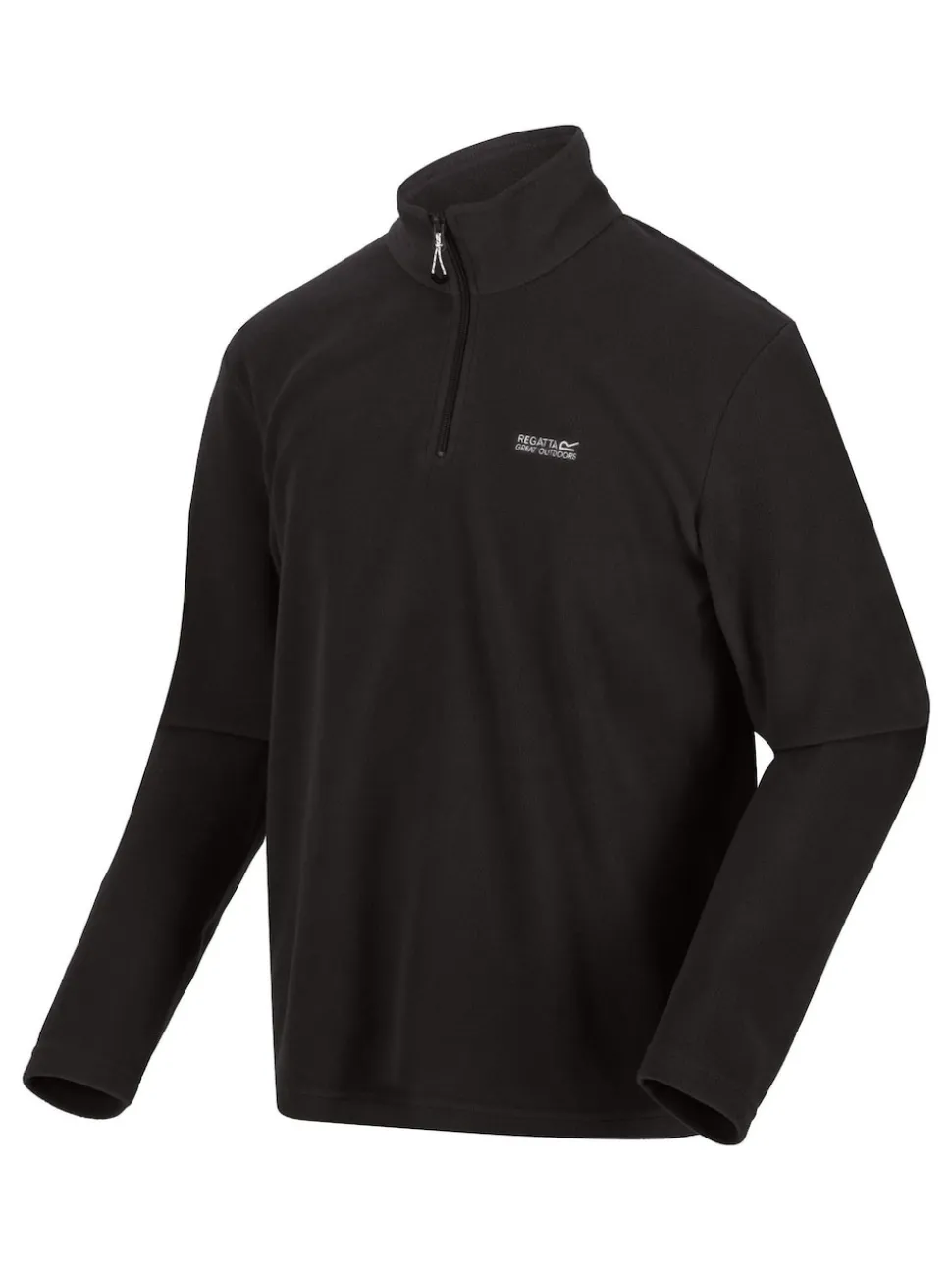 Regatta Black Thompson Fleece Zip Neck