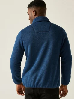Regatta Blue Barlee Marl Knitted Teddy Fleece