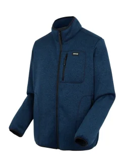 Regatta Blue Barlee Marl Knitted Teddy Fleece