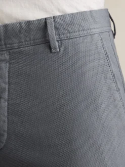 Reiss Airforce Blue Dobby Cotton-Piqué Slim-Fit Chinos
