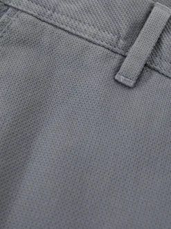 Reiss Airforce Blue Dobby Cotton-Piqué Slim-Fit Chinos