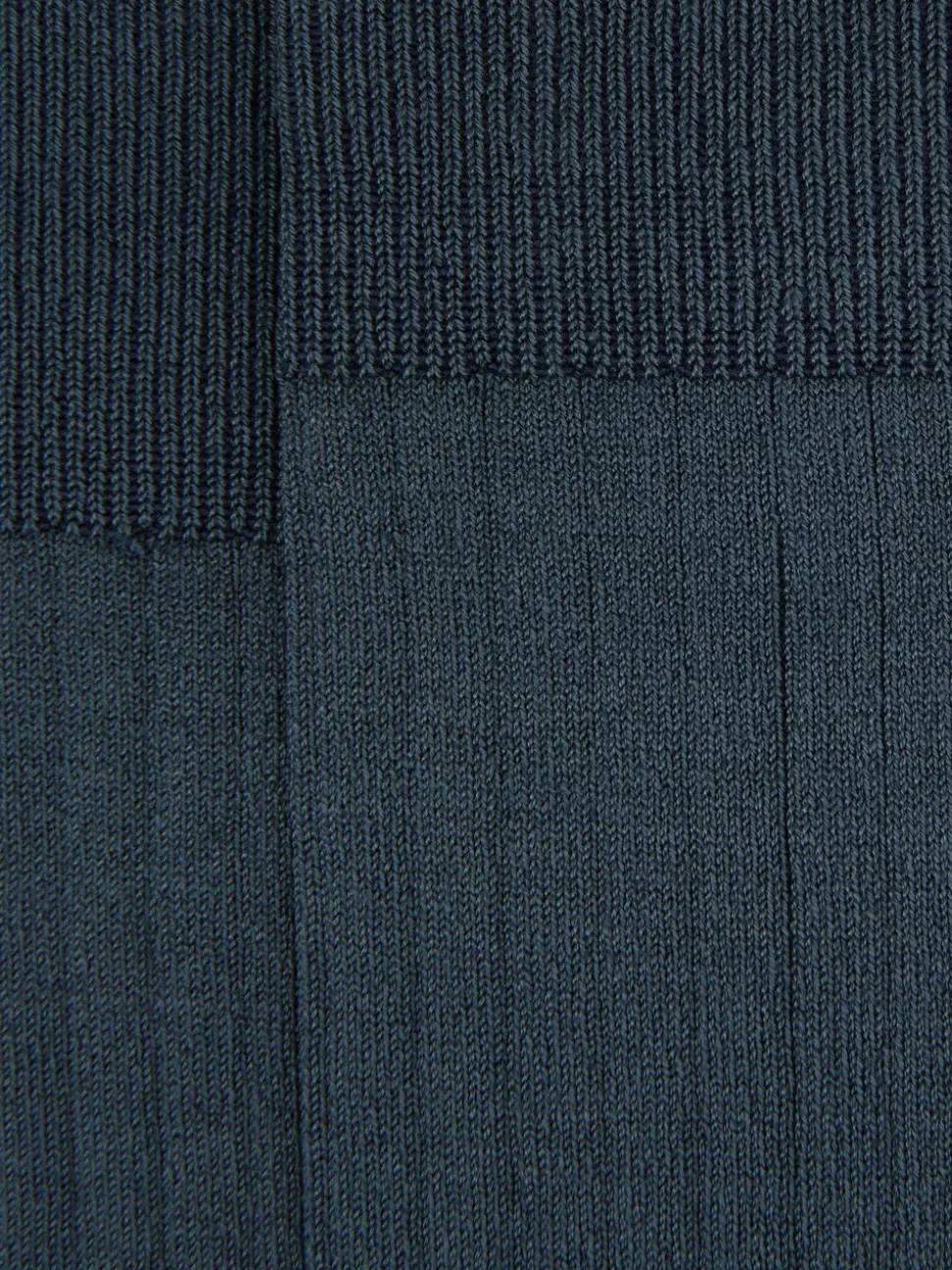 Reiss Airforce Blue Fela Cotton-Blend Ribbed Socks