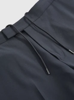 Reiss Airforce Blue Found Stretch Slim Fit Drawstring Trousers