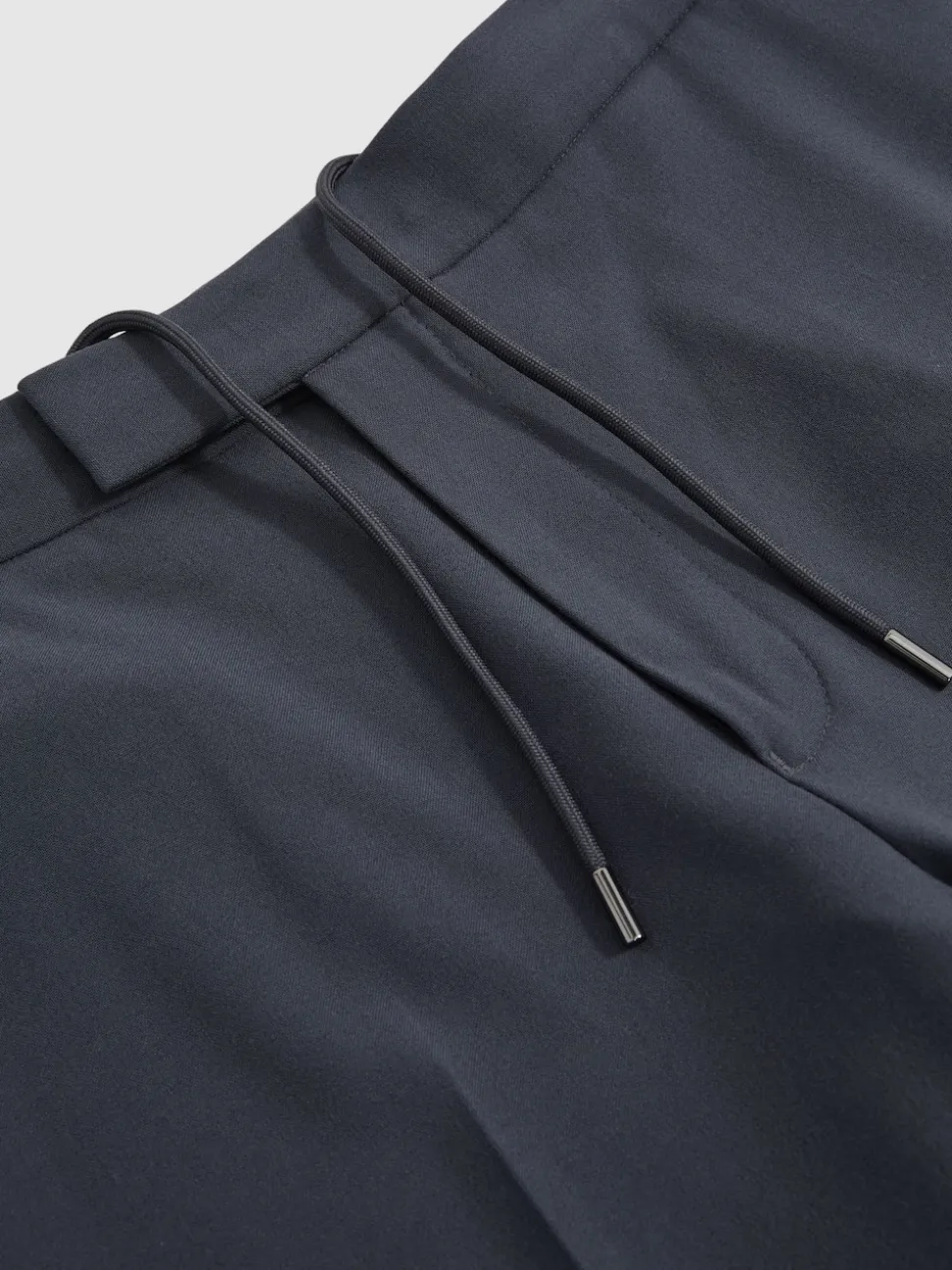 Reiss Airforce Blue Found Stretch Slim Fit Drawstring Trousers