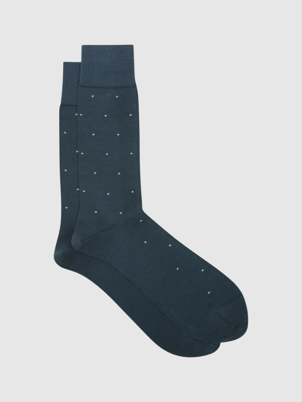 Reiss Airforce Blue Mario Spot Polka Dot Socks