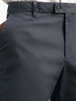 Reiss Airforce Blue Wicket Cotton Chino Shorts with Stretch