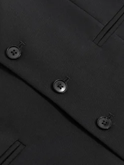 Reiss Black Aspire Slim-Fit Wool Suit Waistcoat