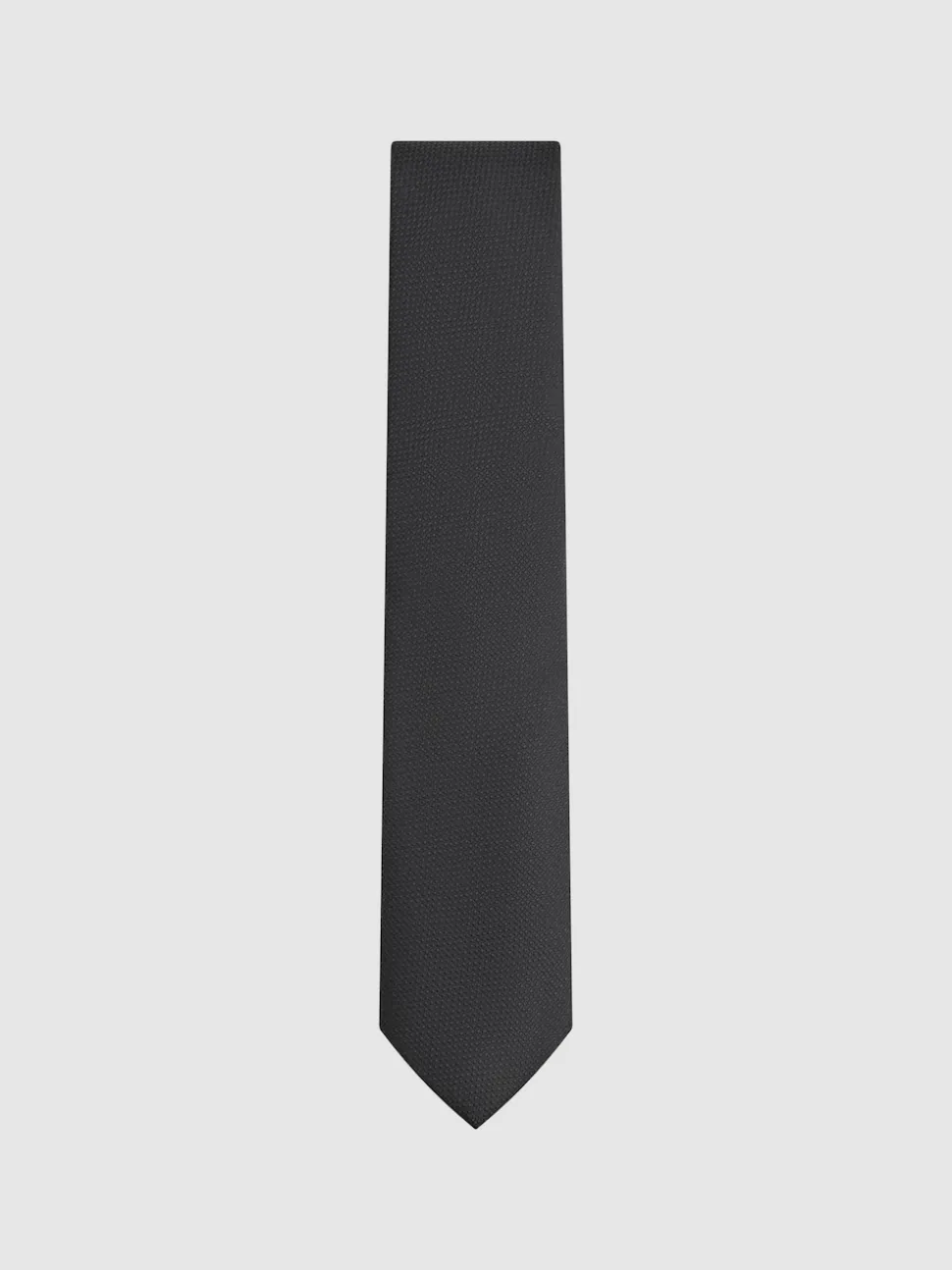 Reiss Black Ceremony Textured Silk Blend Tie