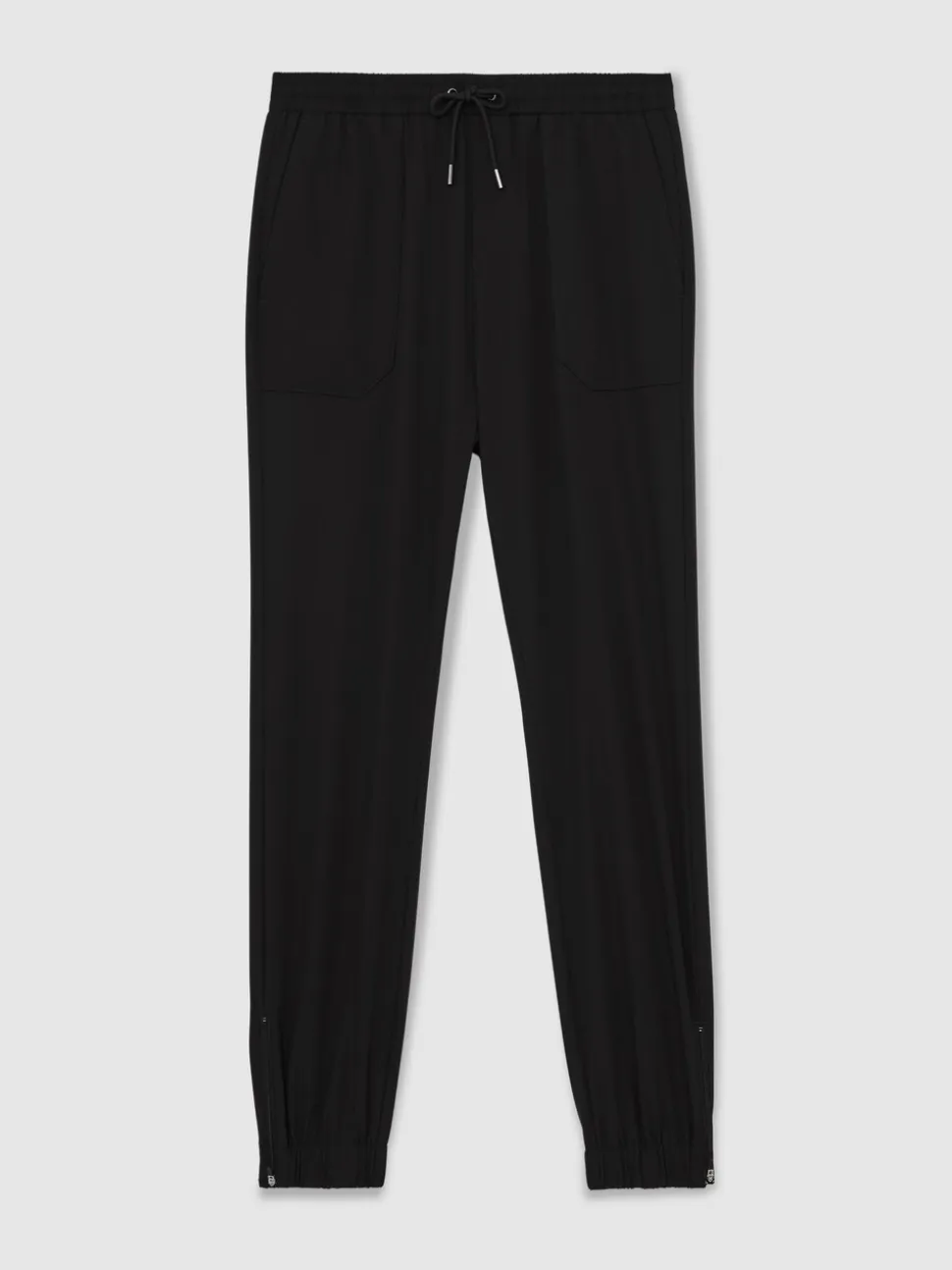 Reiss Black Climb Stretch-Nylon Cuff Trousers