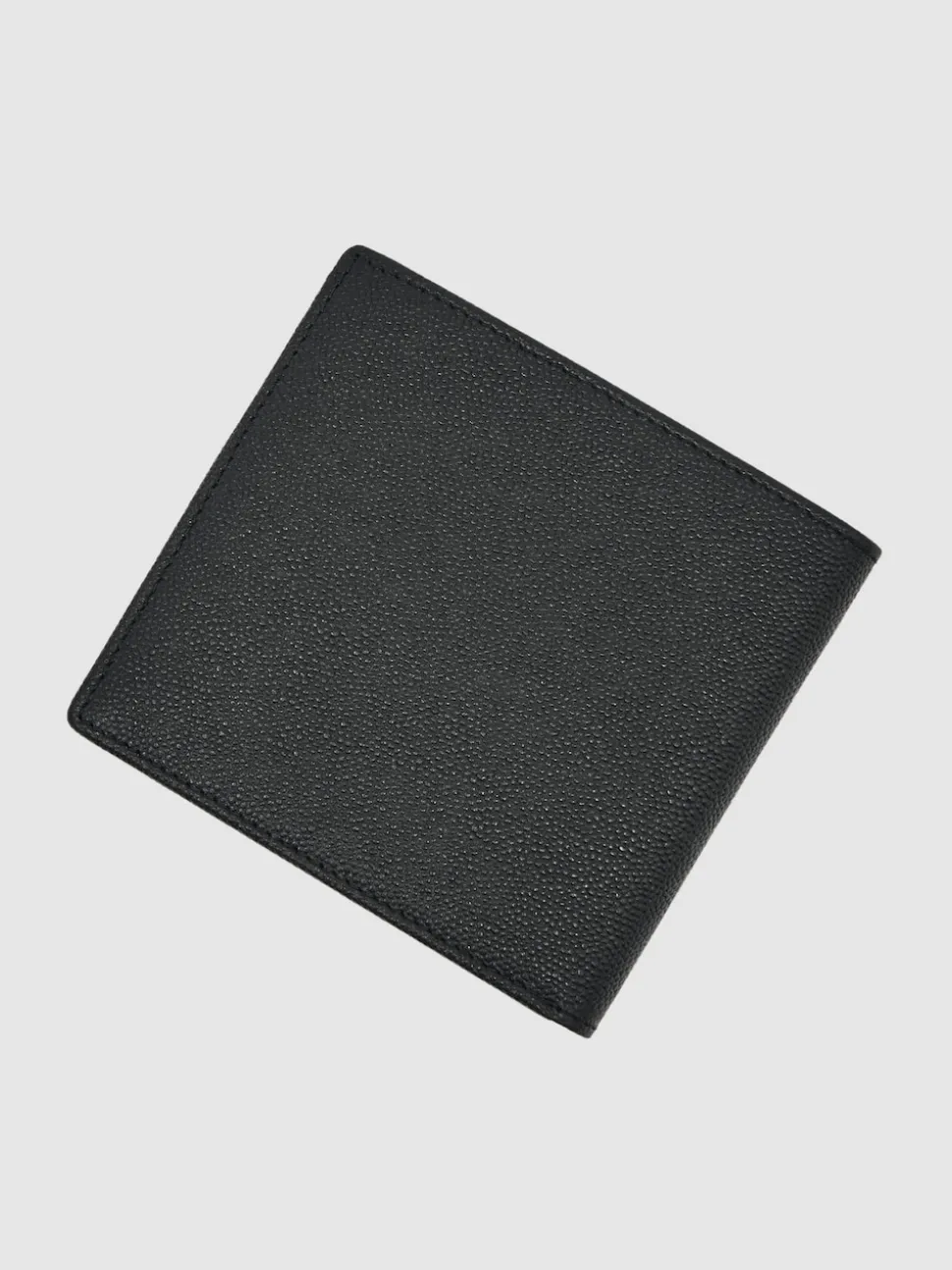 Reiss Black Henry Micro-Grain Leather Wallet