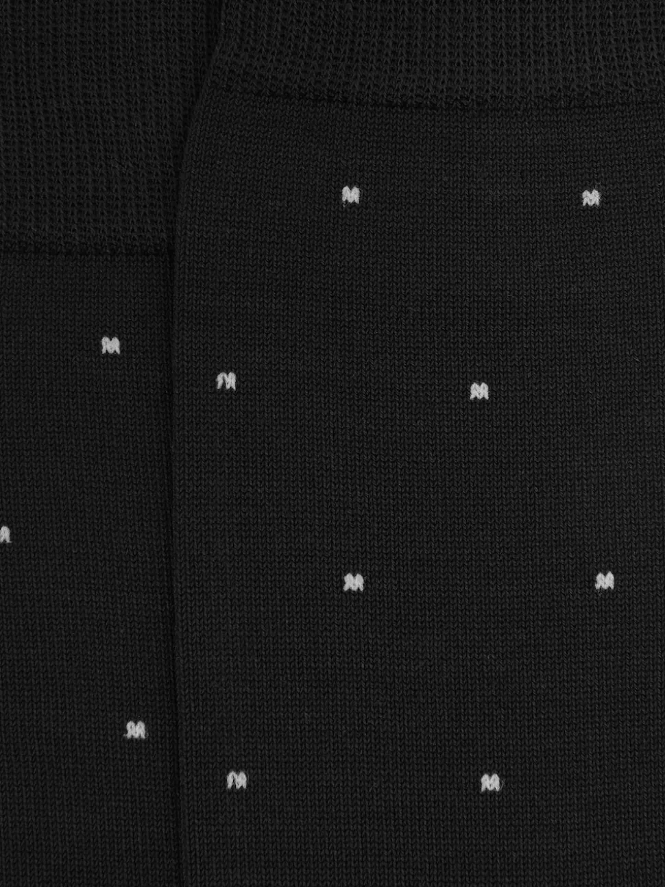 Reiss Black Mario Spot Polka Dot Socks