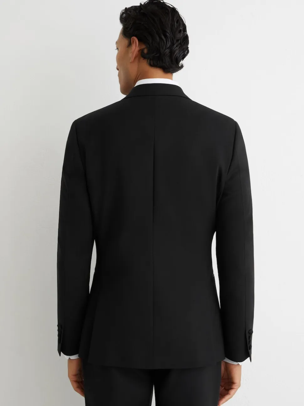 Reiss Black Poker Db Tailored-Fit Double-Breasted Tuxedo Jacket