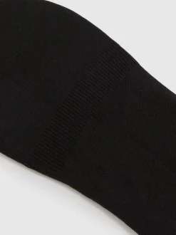 Reiss Black Rafi Cotton-Blend Loafer Socks
