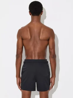 Reiss Black Sun Side-Adjuster Swim Shorts