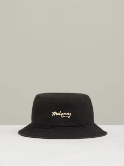 Reiss Black Tapered Unisex Fit McLaren Racing Cotton Bucket Hat