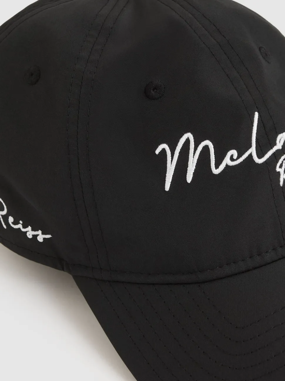 Reiss Black 9Twenty Unisex Fit McLaren Racing Logo Embroidered Cap