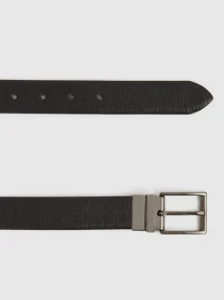 Reiss Black/Brown Ricky Reversible Leather Belt