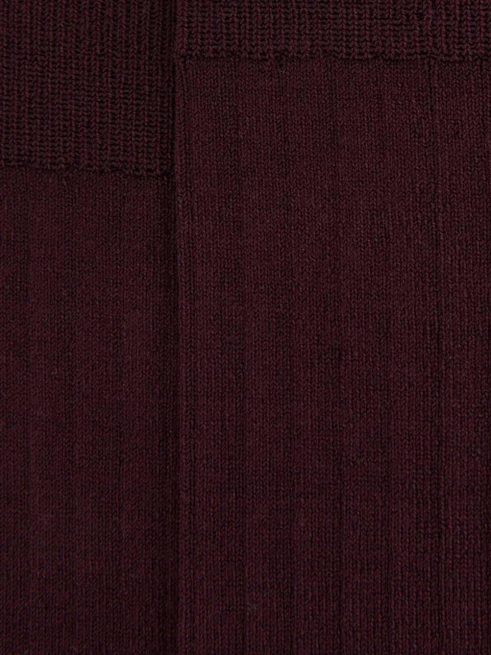 Reiss Bordeaux Fela Cotton-Blend Ribbed Socks