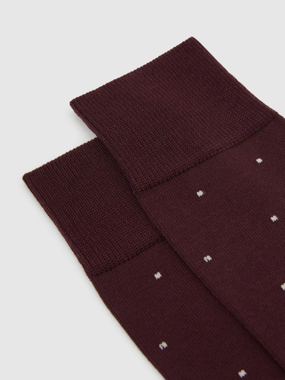 Reiss Bordeaux Mario Spot Polka Dot Socks